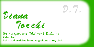 diana toreki business card